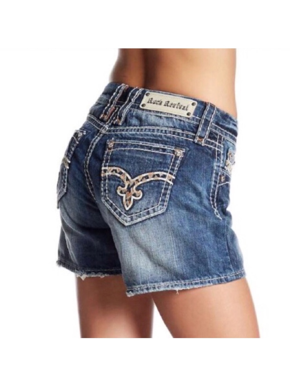 Rock Revival Julie Mid Rise Shorts 27